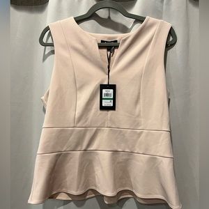 DKNY pale pink sleeveless top size large